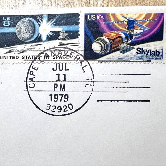 US POSTAL ERROR " Last Day" Commemorative Skylab Re-Entry - Picture 2 of 9